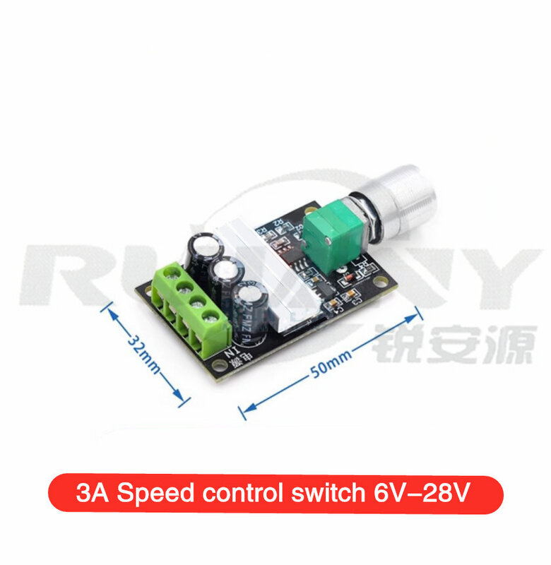 PWM DC motor governor 2A 3A 5A 10A speed regulation switch switch function 1803BK 1203BK