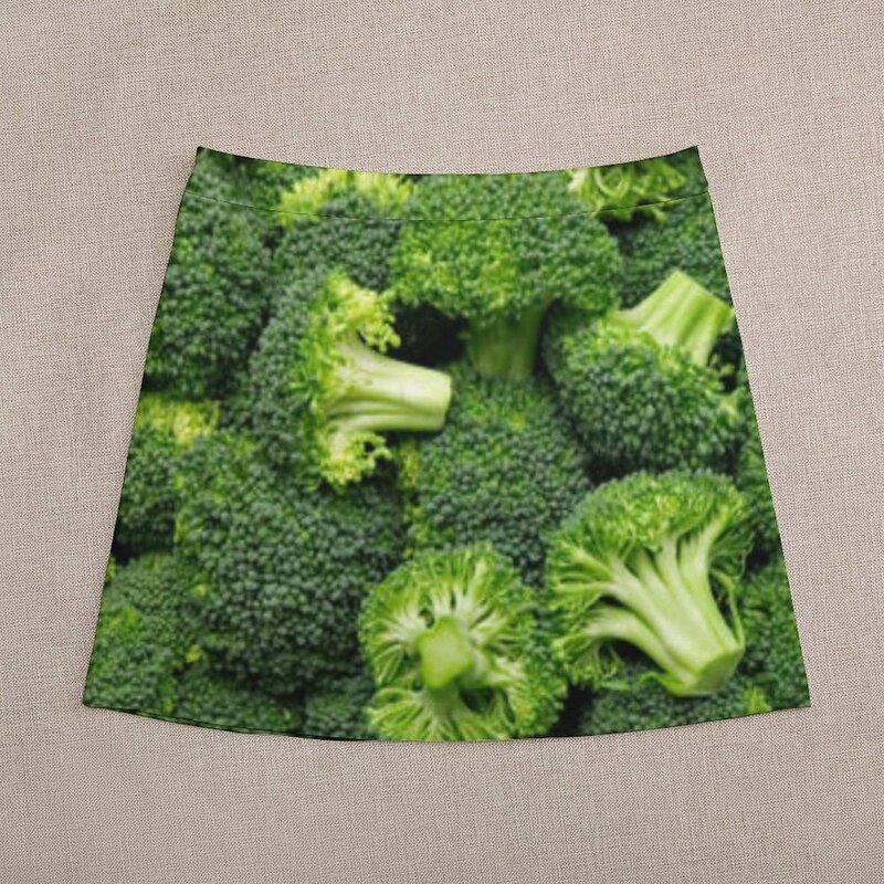 Minifalda de brócoli para mujer, faldas modestas, traje de club nocturno, ropa coreana, Damas