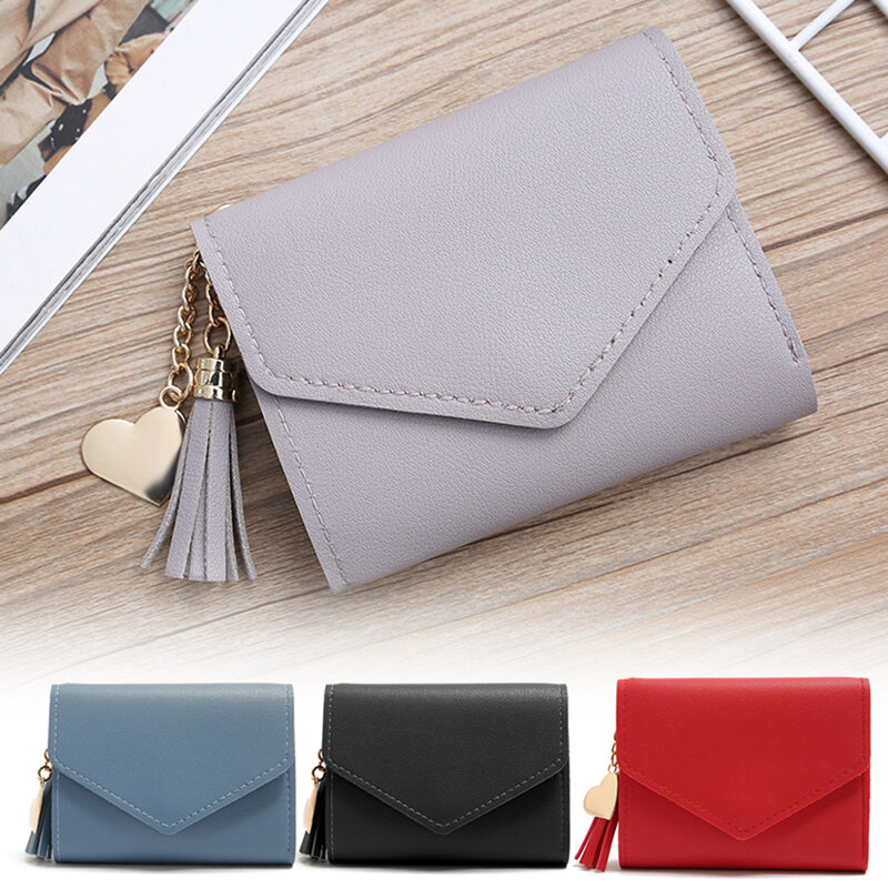 Small Bifold Leather Pocket Wallet Mini Soft Leather Bifold Wallet Minimalist Elegant Wallet
