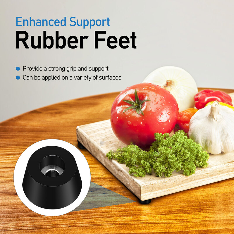 120 Sets Cutting Board Feet Rubber Feet Rubber Bumper Furniture Grips Appliance Feet PVC rubber foot pads