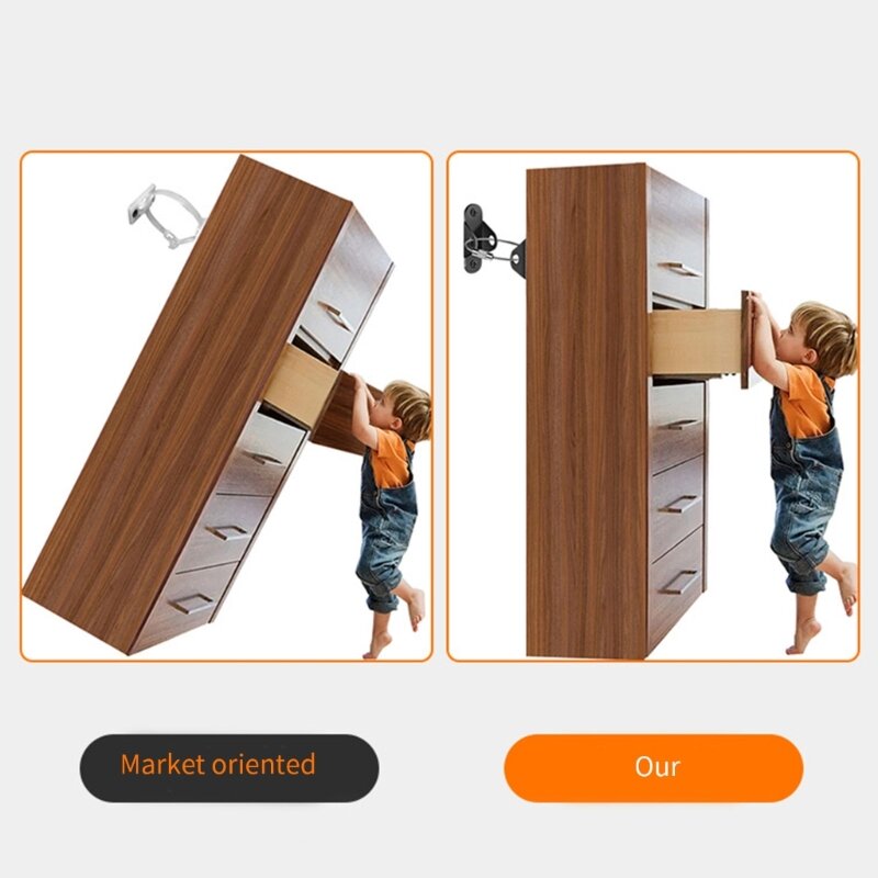 2 pces anti ponta móveis âncoras âncoras para bebê à prova terremoto correias para móveis cômoda segurança da parede