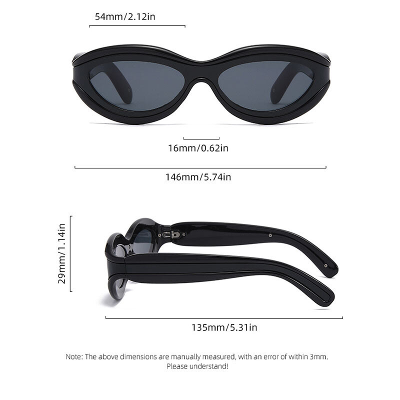 Kacamata hitam setengah bingkai kecil Retro wanita, kacamata pelindung terik matahari mata kucing trendi Modern dengan kotak