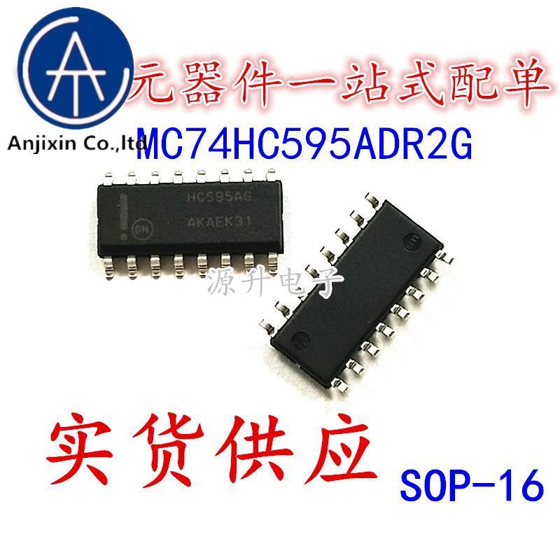 20 pces 100% original novo mc74hc595adr2g hc595g smd sop-16 lógica ic chip