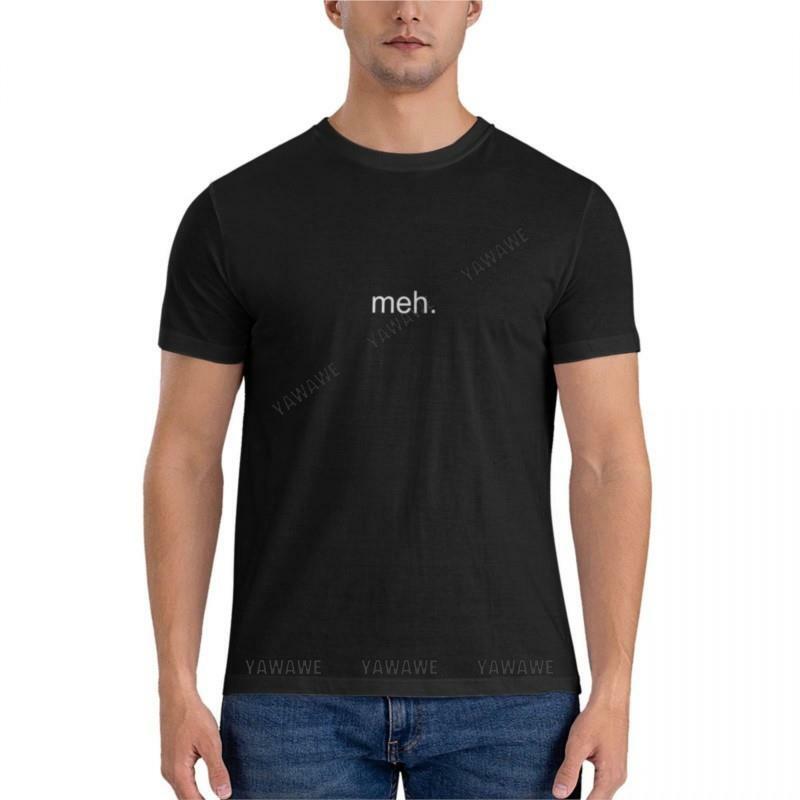 Camiseta de algodão de manga curta masculina, camiseta essencial masculina, top de verão, camiseta masculina