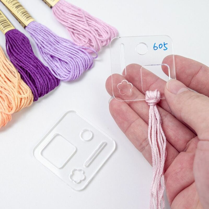 Embroidery Floss Embroidery Thread Holder String Ribbons Household Supplies Bobbins Floss Organizer Label DIY Craft