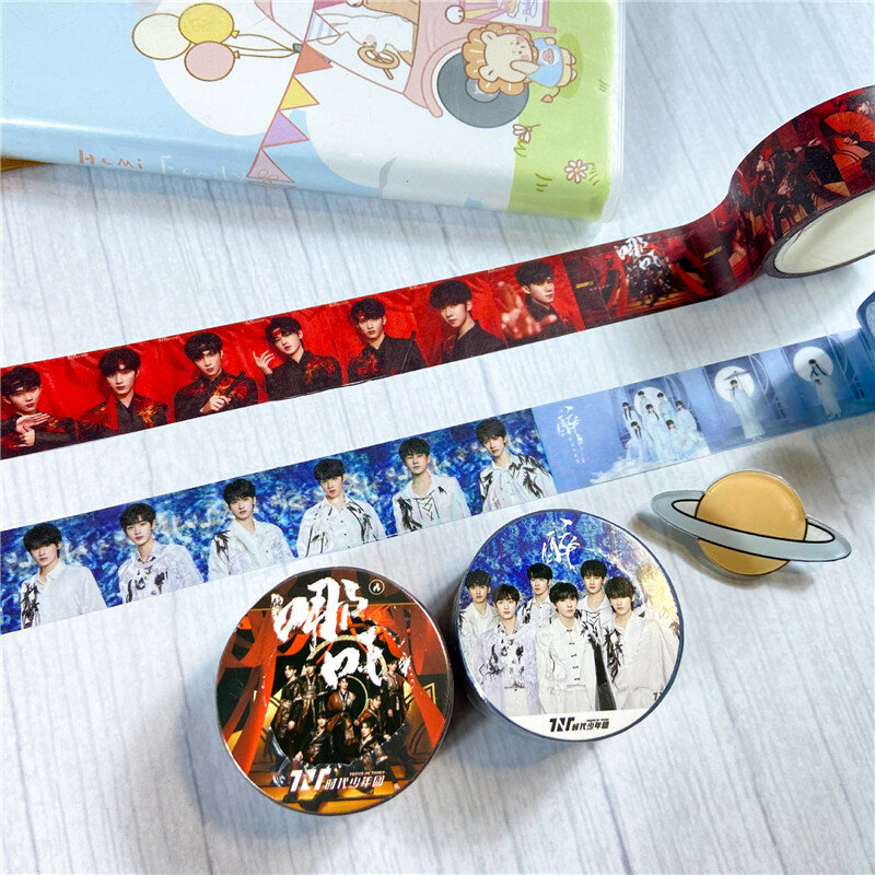 1Pcs Tnt Washi Tape Decoratieve Afplakband Leuke Scrapbooking Plakband School Briefpapier Leveringen Fans Collection Gift
