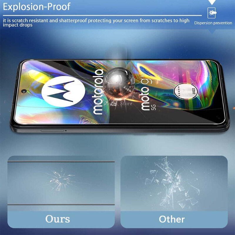 Protector de pantalla de vidrio templado para Motorola Moto G22, G32, G42, G52, G82, G62, 5G, G72, G82, 5G, G30, G20, 3 unidades