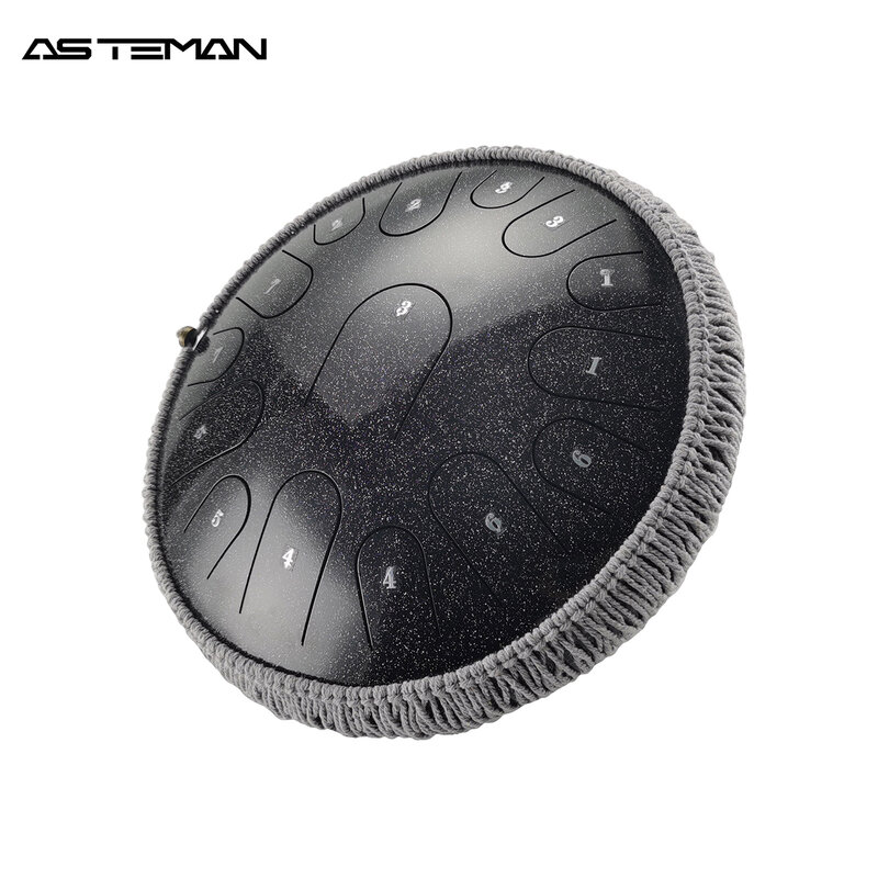 ASTEMAN стальной барабан для языка звездная серия Звездный черный 14 дюймов 15 Тон C Ключ Лотос стальной барабан для языка