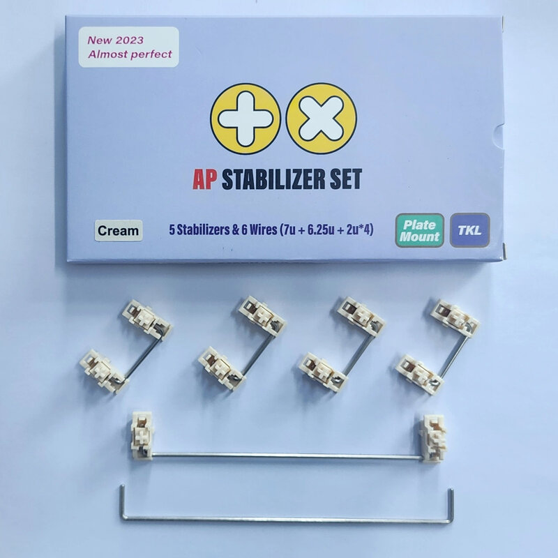 TX Stabilizers AP Plate Mounted Stabilizers For TKL Layout 7U 6.25U Mechanical Keyboard Plate Mounted Stabilizers