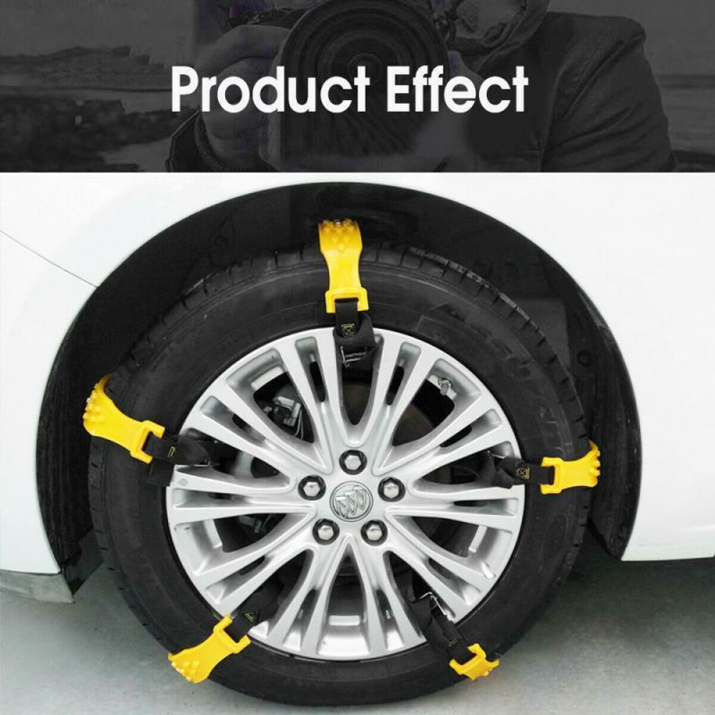 Tire Wheels Chains Multifunctional Endures Abrasion Car Accessories Car Supplies Tpu Snow Chains Anti Skid Bears Low Temperature