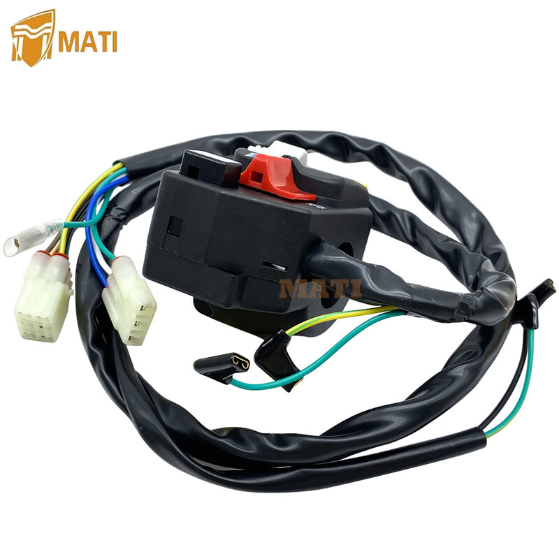 Mati Left Handlebar Switch Start Stop Headlight 35130-HN1-A72 for Honda ATV TRX400EX TRX400X TRX400 Replacement 35130-HN1-A71