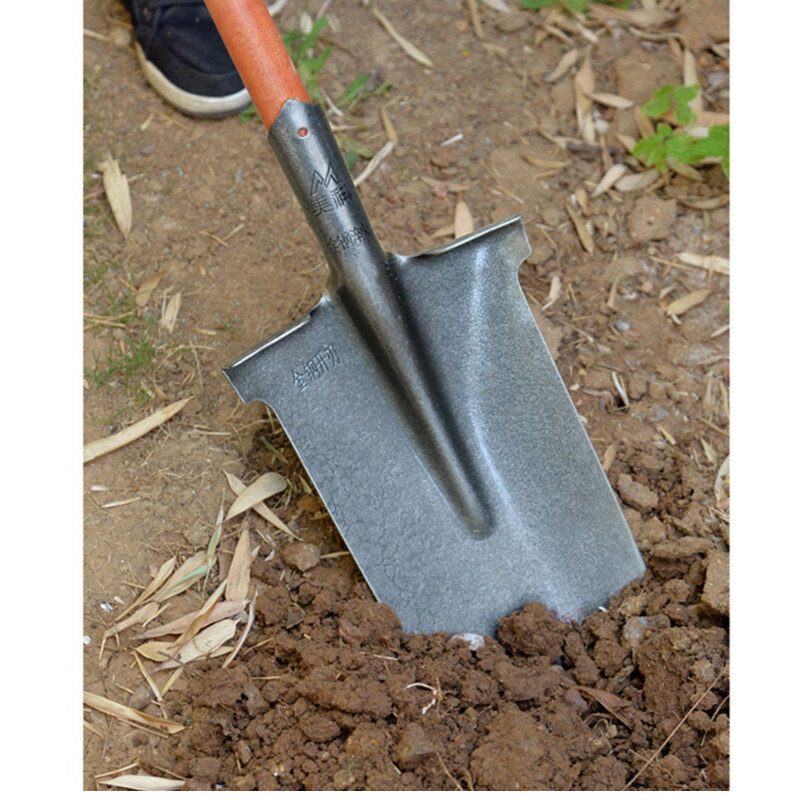 FreeShipping Steel Agricultural Trenching Shovel Drain Spade Head Narrow Opening Digging Spade Multipurpose Pointed Steel Shovel