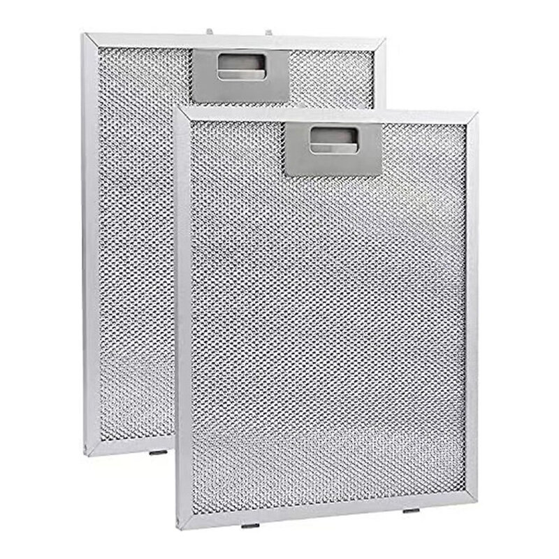 Home Improvement Cooker Hood Filters Vent Filter 346x256x9MM Accessories For Extractor Mesh Silver Color Kitchen Accessories