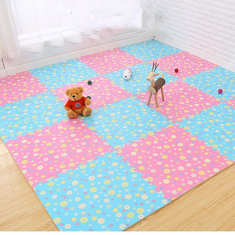 Baby Game Mat 16PCS Play Mats 30x30cm EVA Game Mats Baby Folding Carpet Floor Mats Playmat Puzzle Mat Foot Mat Baby Foam Mat