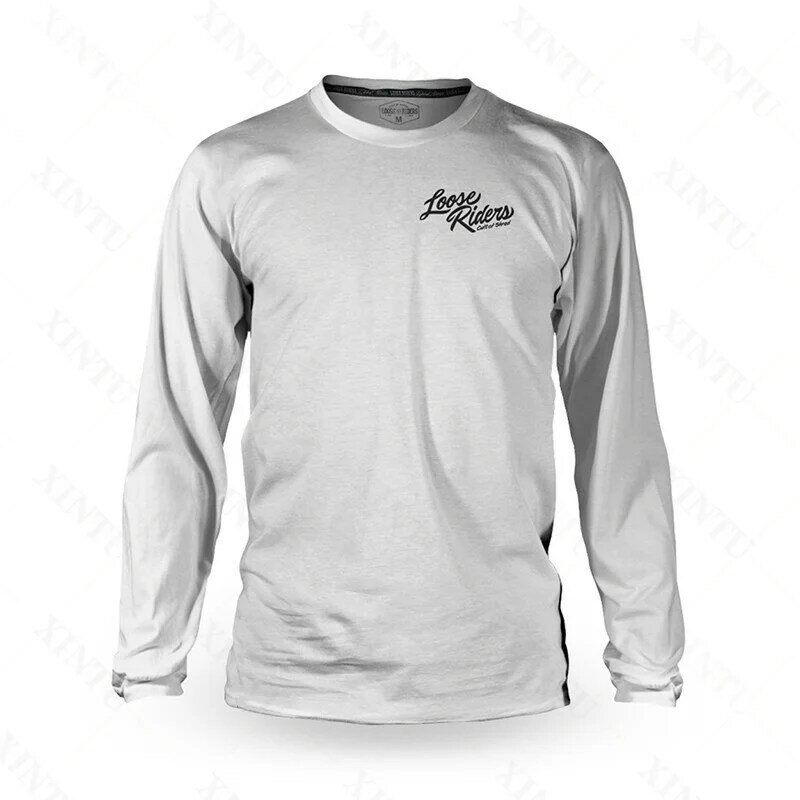 Camiseta de manga larga para ciclismo de montaña, camisa holgada para Motocross, Enduro, BMX, downhill