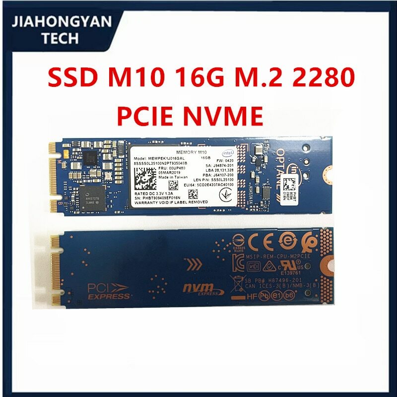 Caché de aceleración de memoria SSD de estado sólido, nvme, Original, envío gratis, para Intel M10, 16G, 32G, 64G, 2280, 2242 M.2