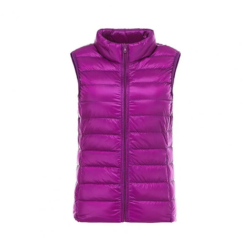 2023 New Women Sleeveless Women Slim Ultra Light Down Jacket Girl Portable Lightweight Vests Windproof Warm Waistcoat