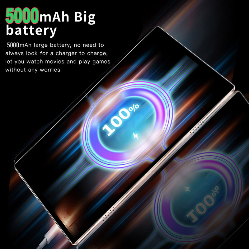 BDF Tablet da 10.1 pollici Android 11, 8GB(4 + 4 espandi) RAM 64GB ROM, espansione da 1TB, schermo IPS 1280x800 batteria da 5000MAH, rete GMS 3G, WiFi