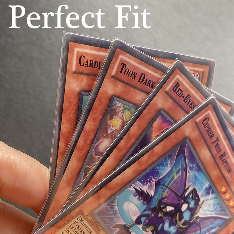 1000 Stks/partij Zuur Gratis Ygo Transparant Perfect Fit Kaarten Mouwen Perfect Size Cover Voor Yu-Gi-Oh Protector 60x87mm
