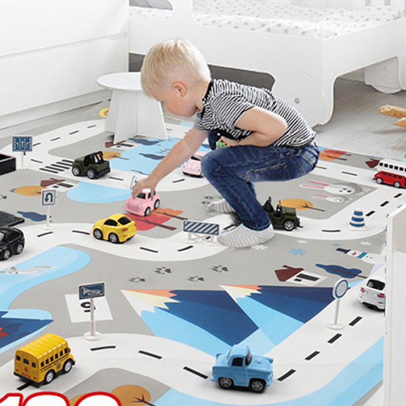 Samochód dla dziecka Zabawka Dziecięca mata do gier drogowych Plat Dywan Dziecko pełzające blokujące maty podłogowe