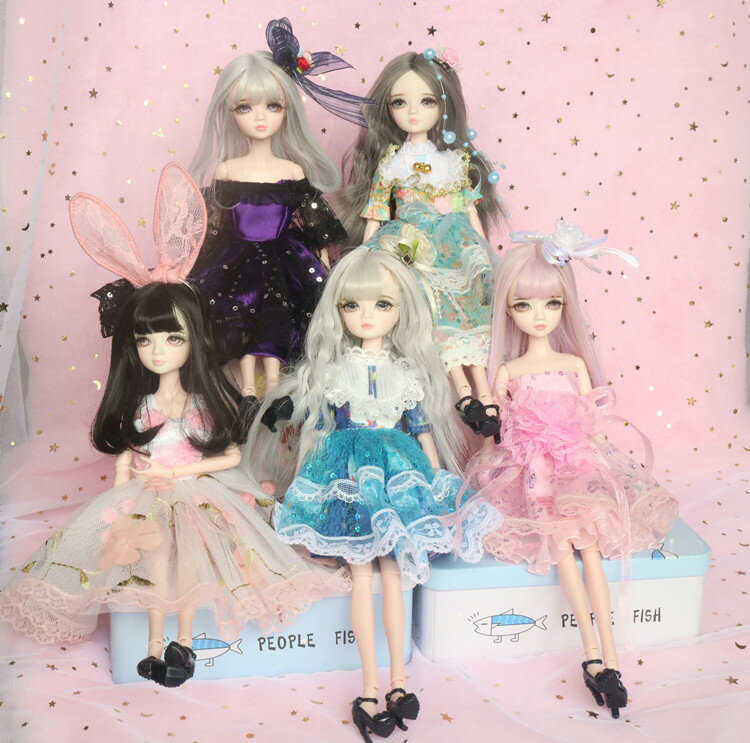 1/6 28cm Blyth Doll Joint Body Fashion Girl Dolls Handmade Bjd Doll Full Set 14 Jointed Doll Children Toys for Girl Gift