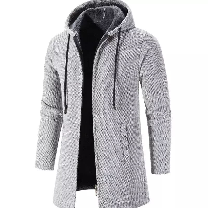2023 cappotto da uomo di media lunghezza allentato grande maglione lavorato a maglia Cardigan Top Coat