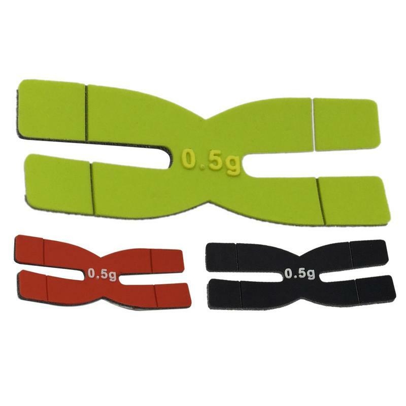 0.5g Silicone Tennis Racquet Tapes Badminton Racket Weight Racket Head Strips Easy Installation and Removal