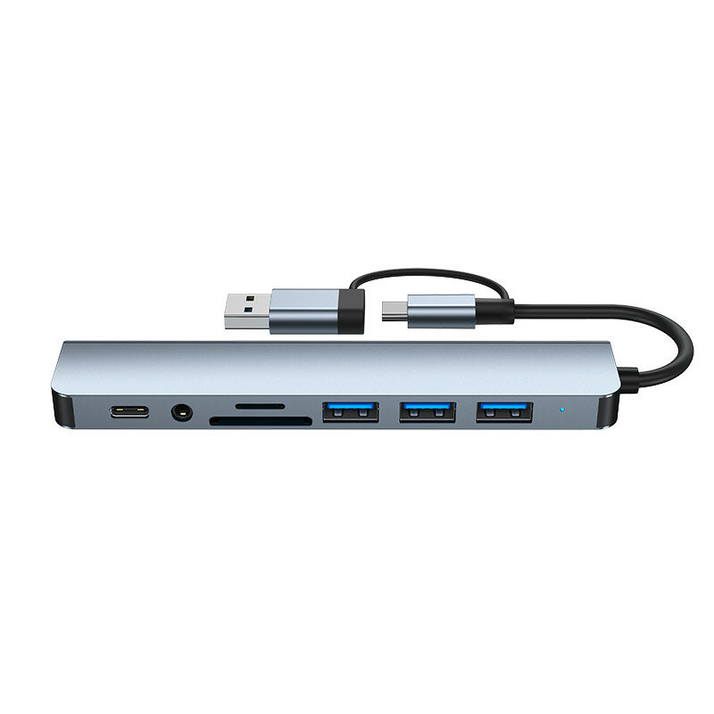 USB 3.0 5/8 포트 허브 OTG 어댑터, 고속 USB 3.0 2.0 분배기, 샤오미 맥북 프로 에어용 3.5 오디오, 컴퓨터 액세서리, 5Gpbs