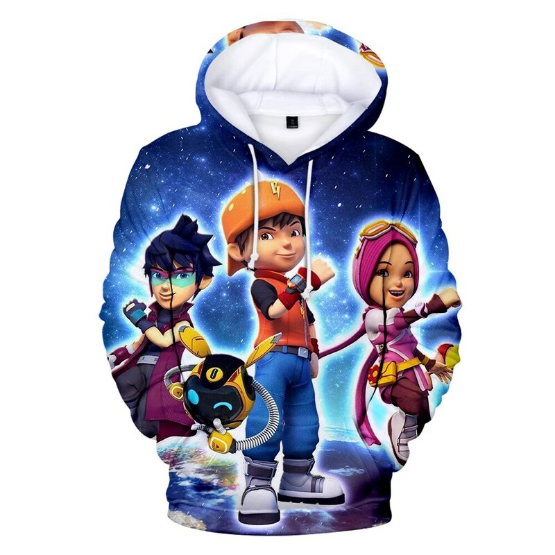 Boy/Girl Street Sweatshirt Boboibo Children's clothing hoodie New Boboiboy Hoodie Sweatshirt Animation 3D printed hoodie