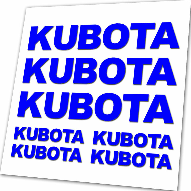 Для трактора KUBOTA виниловая высекающая наклейка/Набор наклеек