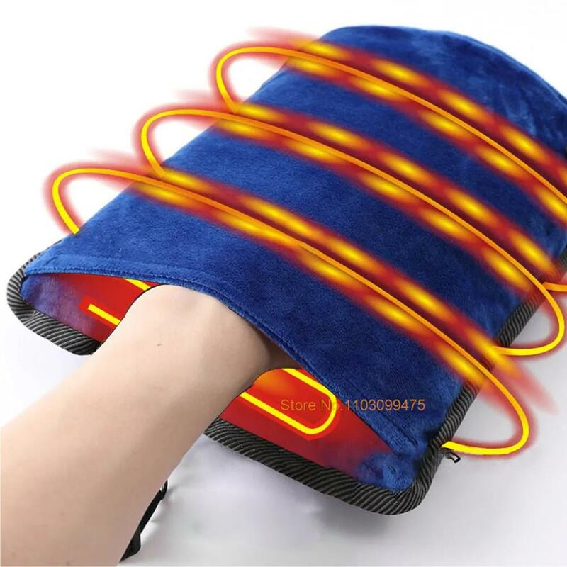 Грелка для рук для мужчин и женщин, электрическая грелка с USB-зарядкой, промытая, теплая сумка, защита от холода, зимняя грелка для рук с электрическим подогревом