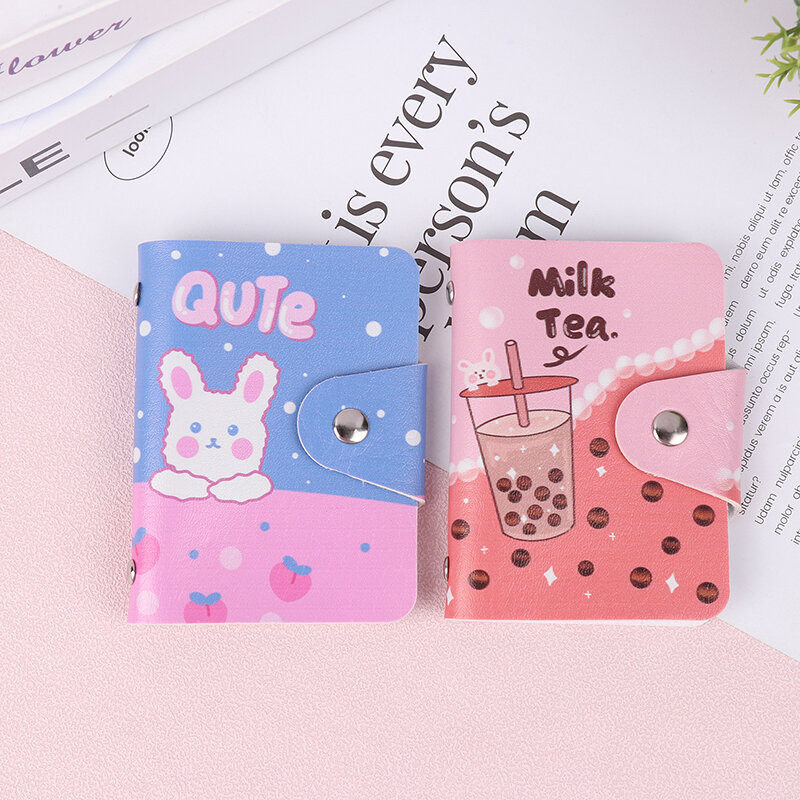 1Pc Cartoon Card Bags Casual Cute ID Credit Card Holders Creative Color Card Case Bank Card Cover Multi Card Slots Wallet