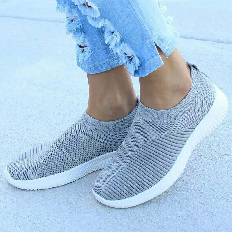 Sneakers For Women Casual Shoes 2024 New Fashion Vulcanize Trainers Sneakers Women Slip On Sock Women Shoes Ladies Flat Shoes