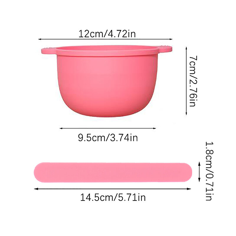 300ML Wax Pot Bowl Foldable Facial Mask Bowl Silicone Heater Melting Waxing Easy Clean Inner Liner Hair Removal Salon And Home