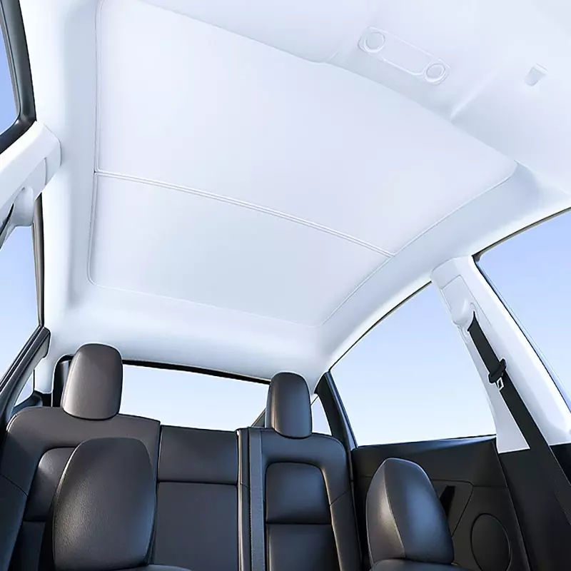 Für Tesla Modell 3 Schiebedach Sonnenschutz Eis kristall Sonnenschutz Dach Sonnenschutz UV-Schutz Schatten Netz Autozubehör für neues Modell 3