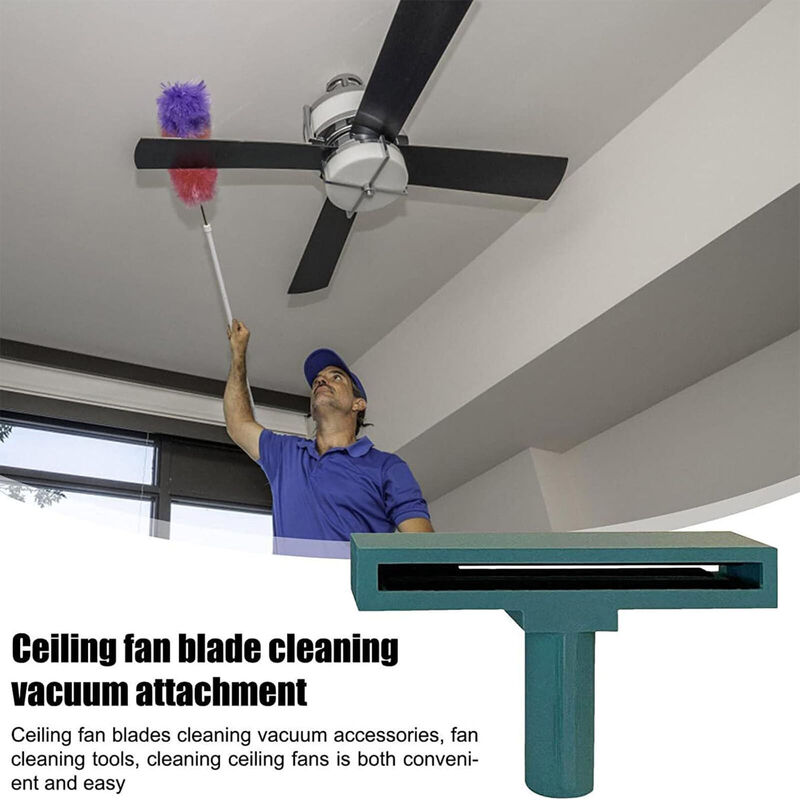 Limpiador de ventilador de techo, plumero y accesorio de vacío, cepillo de limpieza de muebles