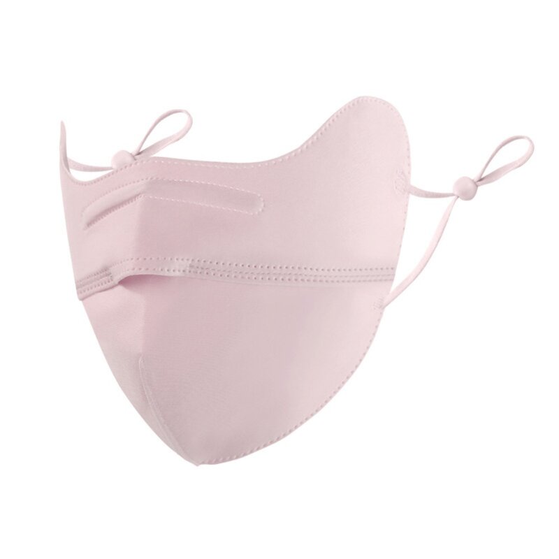 Maschera di seta di ghiaccio traspirante vendita calda maschera per il viso anti-uv velo per il viso sport all'aria aperta