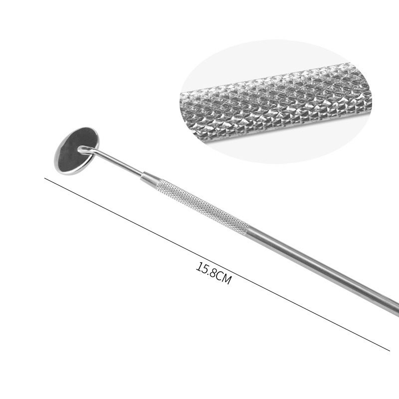 Miroir de dentiste en acier inoxydable, outils de laboratoire dentaire, blanchiment des dents, Instrument de dentisterie