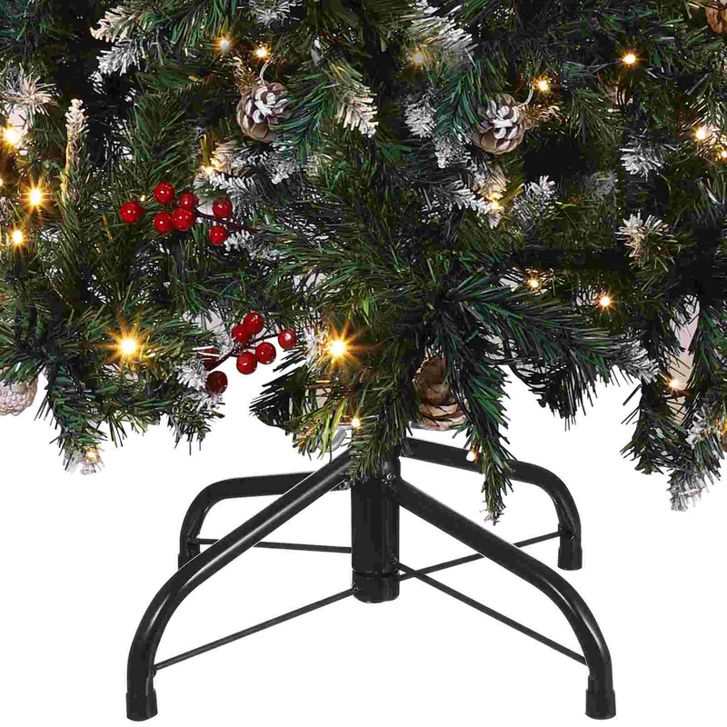 Penyangga pohon Natal besi, penyangga pohon Natal buatan, braket penyangga pohon Natal
