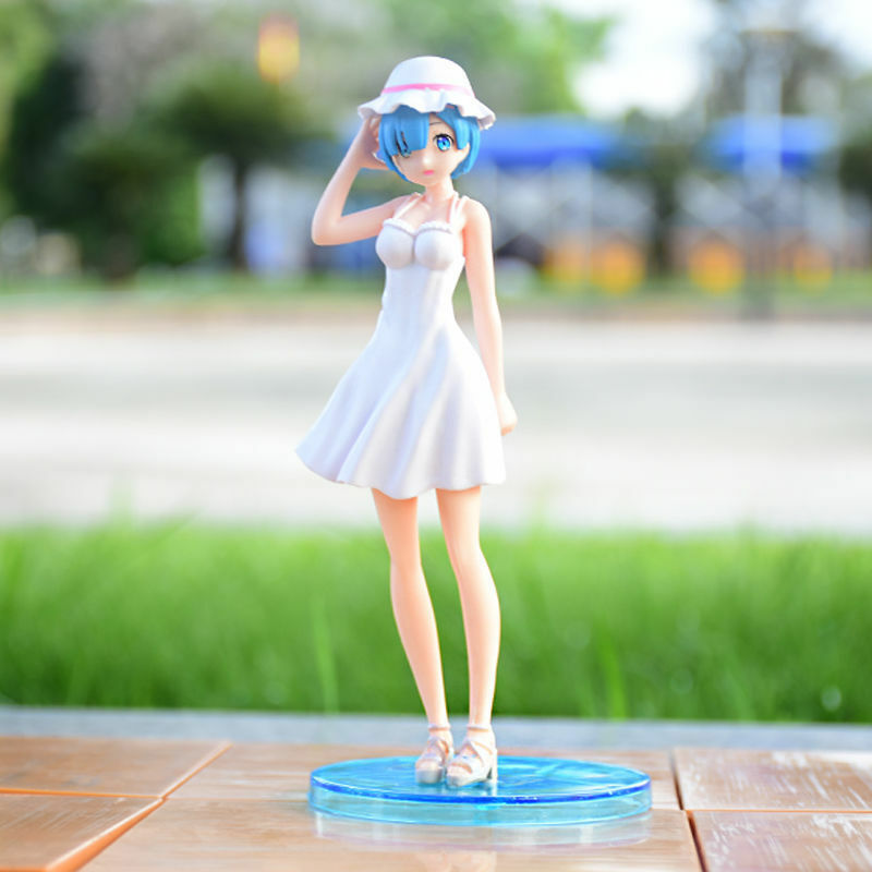 NEW  style 17cm Anime Re:Life In A Different World From Zero Rem Emilia Girl Figure PVC Action Figure Collection Model Toys