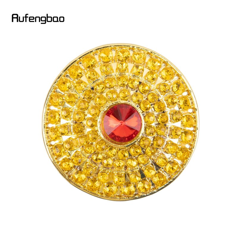 Rode Kunstmatige Diamant Gouden Wandelstok Mode Decoratieve Wandelstok Gentleman Elegante Cosplay Cane Crosier 95.5Cm