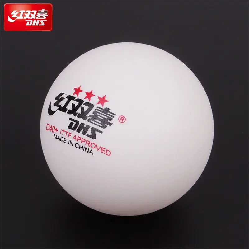 Original dhs 3 estrela d40 + bola de tênis de mesa 3-star seamed abs bolas plástico poli dhs 3 estrela ping pong bolas ittf aprovado