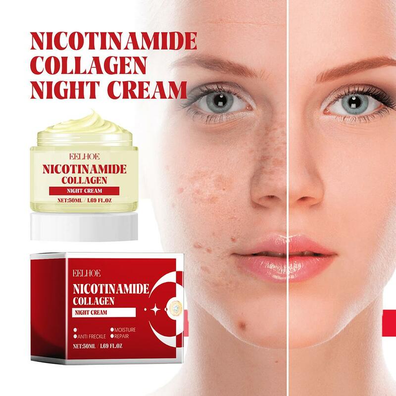 50ML Niacinamide Whitening Freckle Cream Effectively Lightens Black Removes Care Spots Marks Acne Skin Melasma Brightens K1J1