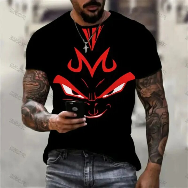 Summer Dragon Ball Tshirt Men Short Sleeved  Anime T-shirt Quick Drying Clothes Breathable Knight Motorcycle Half