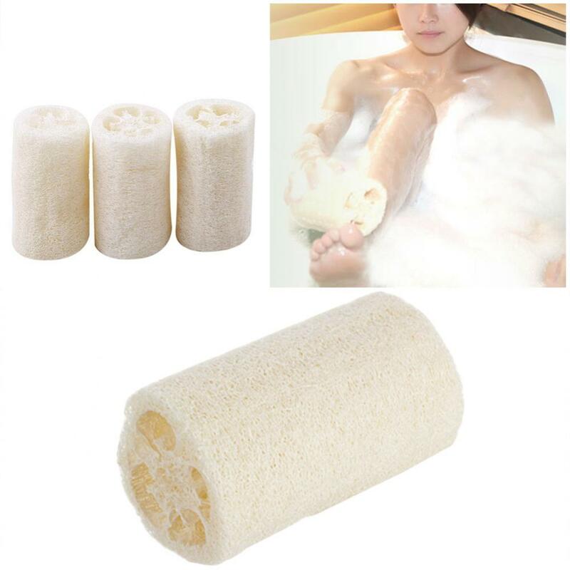 Esponja Exfoliante para el cuerpo, esponja de calabaza Natural para baño, frotar, baño, ducha, baño, masaje, herramienta de limpieza