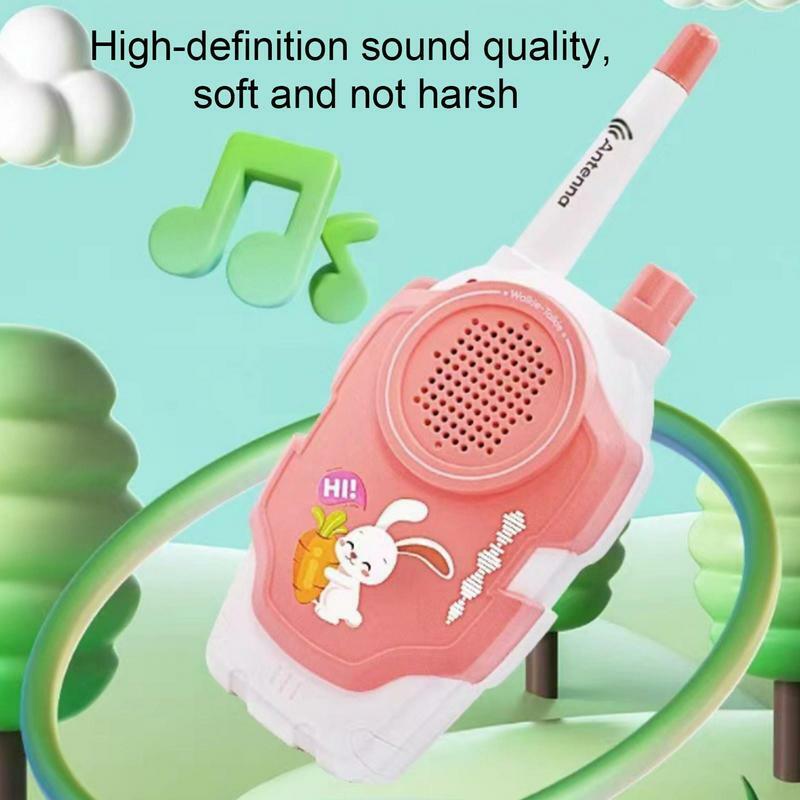 Mini walkie-talkie de mano para niños y niñas, Radio bidireccional de animales de dibujos animados, Comunicador inalámbrico inteligente