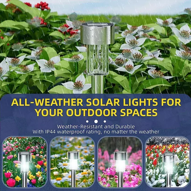 Luces solares para exteriores, lámpara alimentada por energía Solar, linterna impermeable, iluminación de paisaje, camino, patio, césped, decoración de jardín