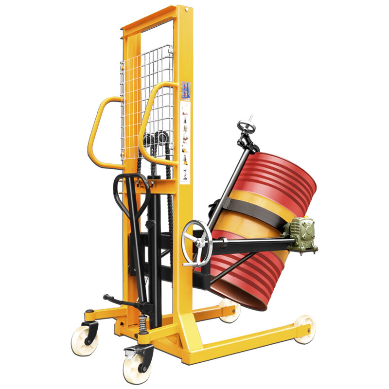 made in chinese electric pallet jack stacker hot sale semi-electric oil drum stacker