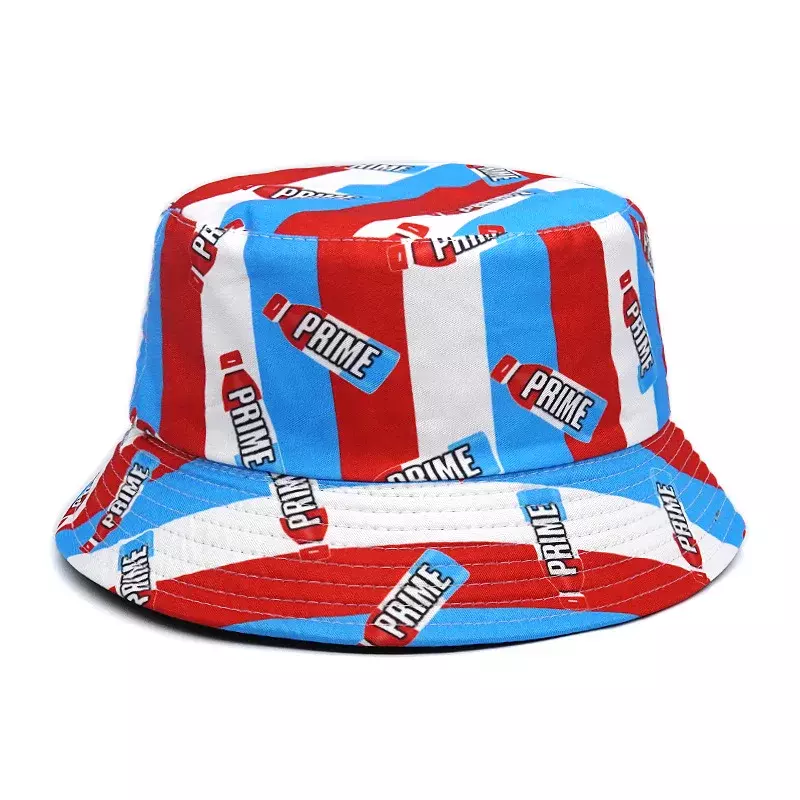 Topi Bucket motif huruf 2023 topi nelayan Panama topi Bob musim panas Harajuku cetak luar ruangan Hip Hop Gorras