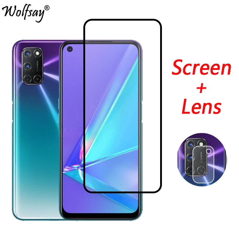 Vetro temperato per Oppo A72 A92 A54 A74 A94 A15 A53S A78 A96 A16S A77 protezione dello schermo Oppo A74 vetro della fotocamera per vetro Oppo A72